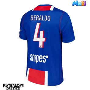 Paris Saint-Germain Lucas Beraldo #4 Domácí Dres 2026-27 Krátký Rukáv